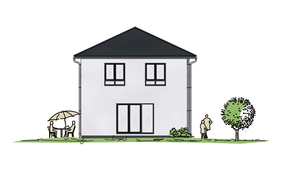 Stadtvilla 111 m² – 3 SZ – KfW 40+QNG