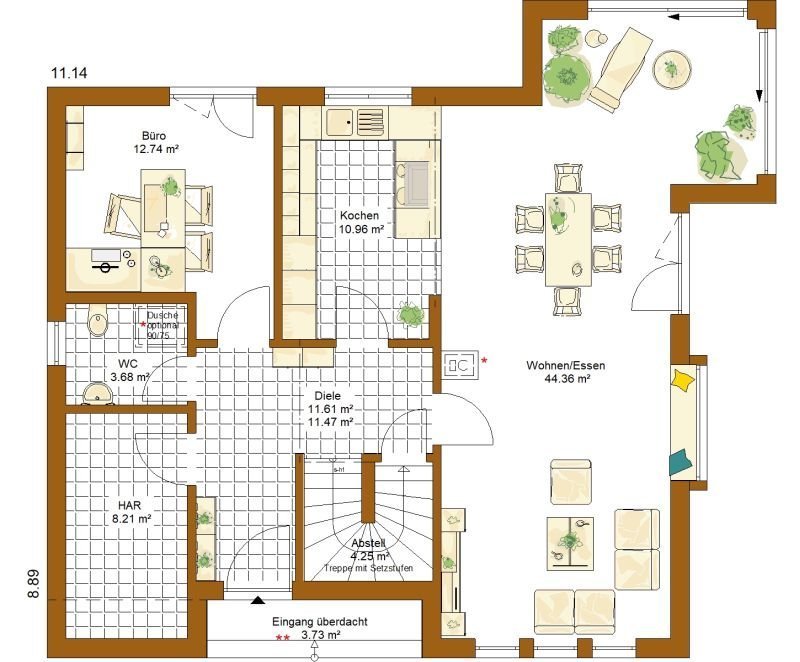 Viel Platz für die Kinder und Ihr Büro