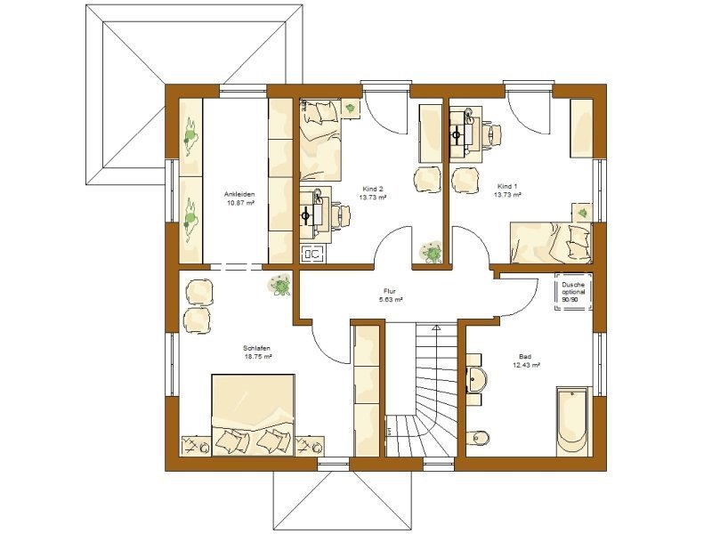 Bauen Sie Ihre Stadtvilla - KfW 40+QNG - CLOU 157